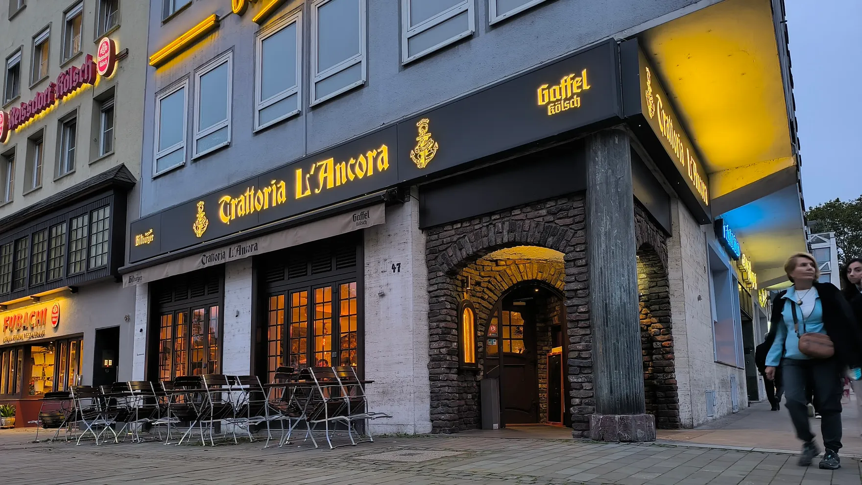 Trattoria l'Ancora restaurant in Heumarkt 47