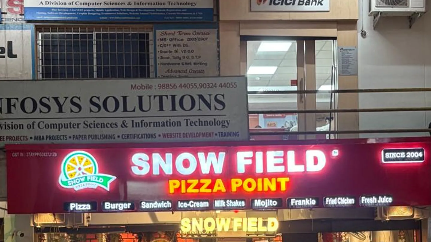 SNOW FIELD (pizza point) restaurant in Kurnool