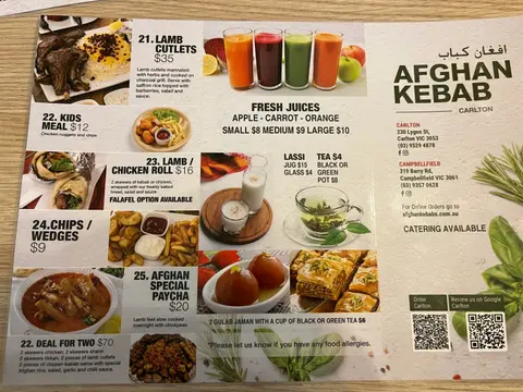 Menu photo 1 for Afghan Kebab Carlton حلال, by Dead Man