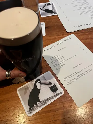 Menu photo 1 for Builders Arms Hotel, by Jennifer Poulter