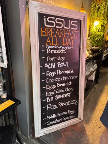 Menu photo 1 for Cafe Issus, by Lisa Kemp