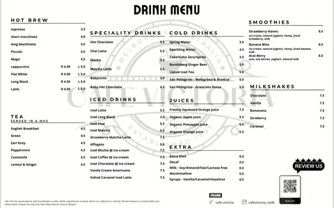 Menu photo 1 for Cafe Victoria, by Cafe Victoria