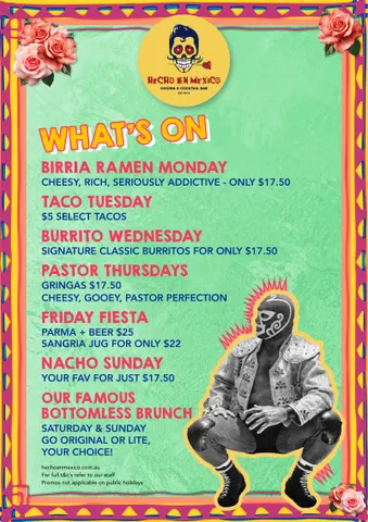 Menu photo 1 for Hecho en Mexico South Yarra, by Hecho en Mexico South Yarra