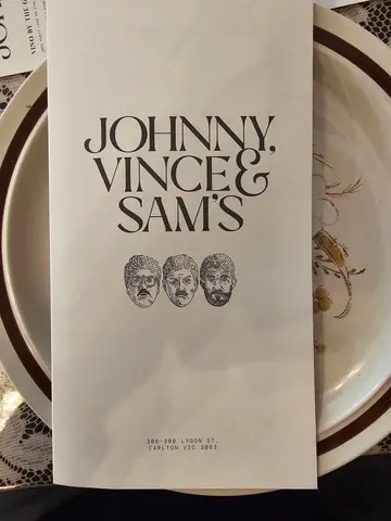 Menu photo 1 for Johnny, Vince and Sam's Ristorante, by Mike Headley