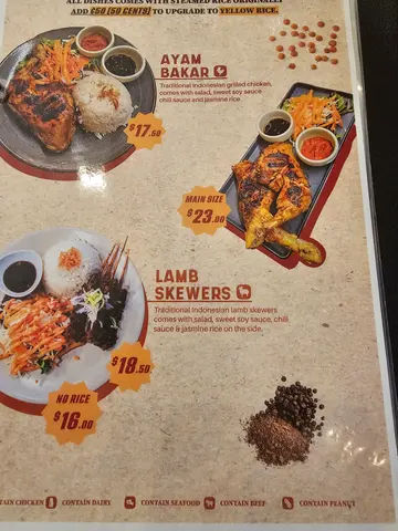 Menu photo 1 for Kedai Satay in King St, by Rob Giblin