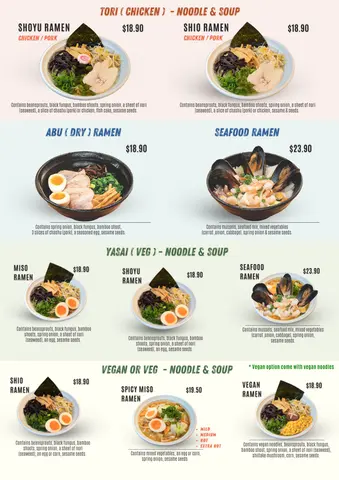 Menu photo 1 for Little Ramen Bar, by Little Ramen Bar