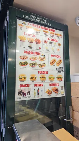 Menu photo 2 for Lord of The Fries - Flinders Street, by jamie colville