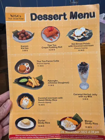 Menu photo 2 for Nisa's Thai Street Food (Melbourne's CBD), by IKM