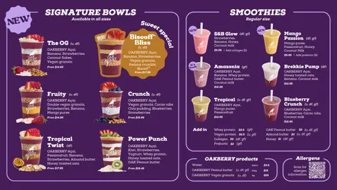 Menu photo 1 for Oakberry Acai Malvern, by Oakberry Acai Malvern