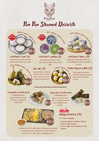Menu photo 1 for Pun Pun Desserts, by Uthawee Sriaroon