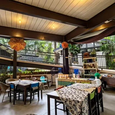The Crescent Moon Cafe and Studio Pottery restaurant