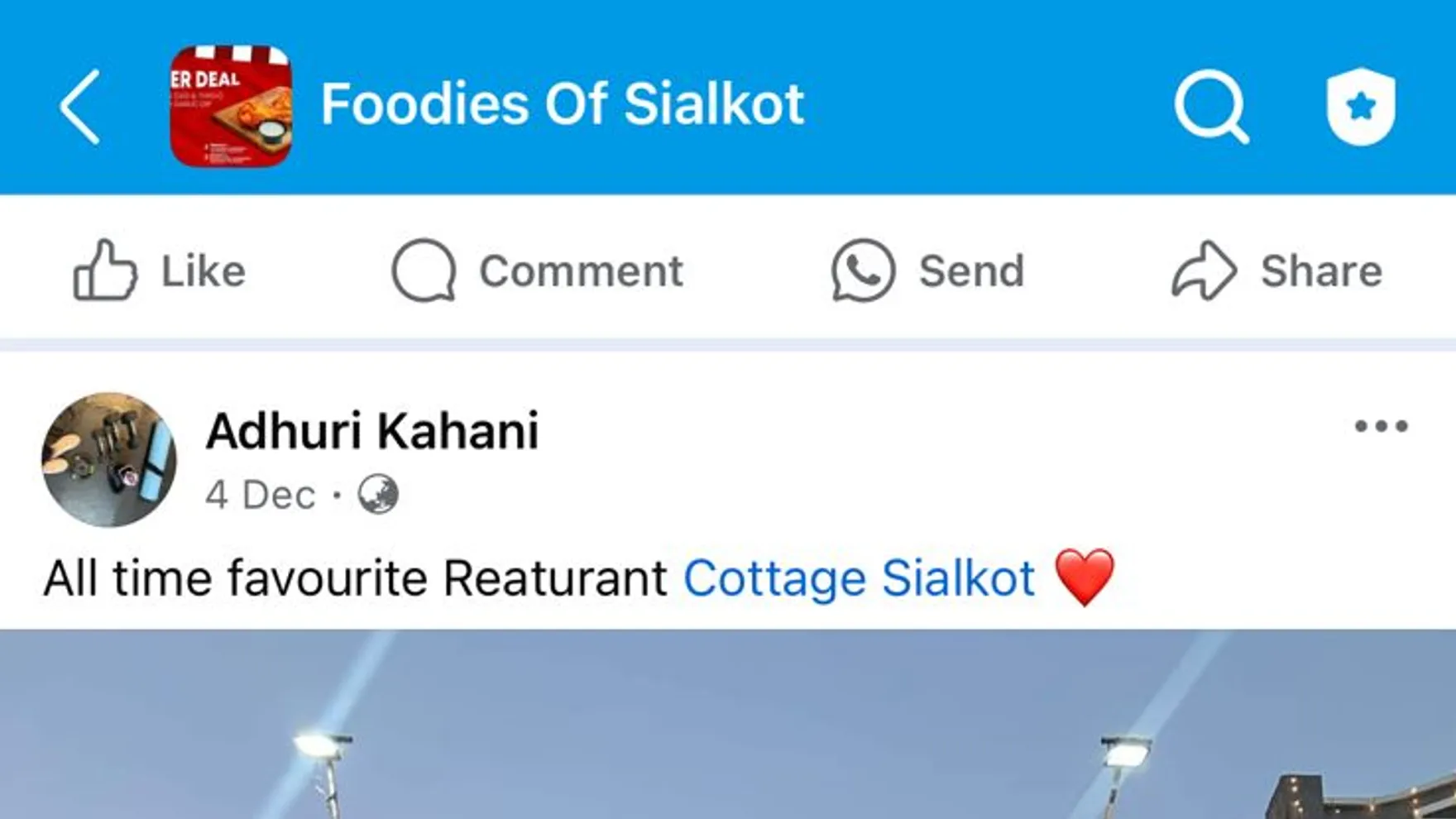 Cottage Sialkot restaurant in Sialkot