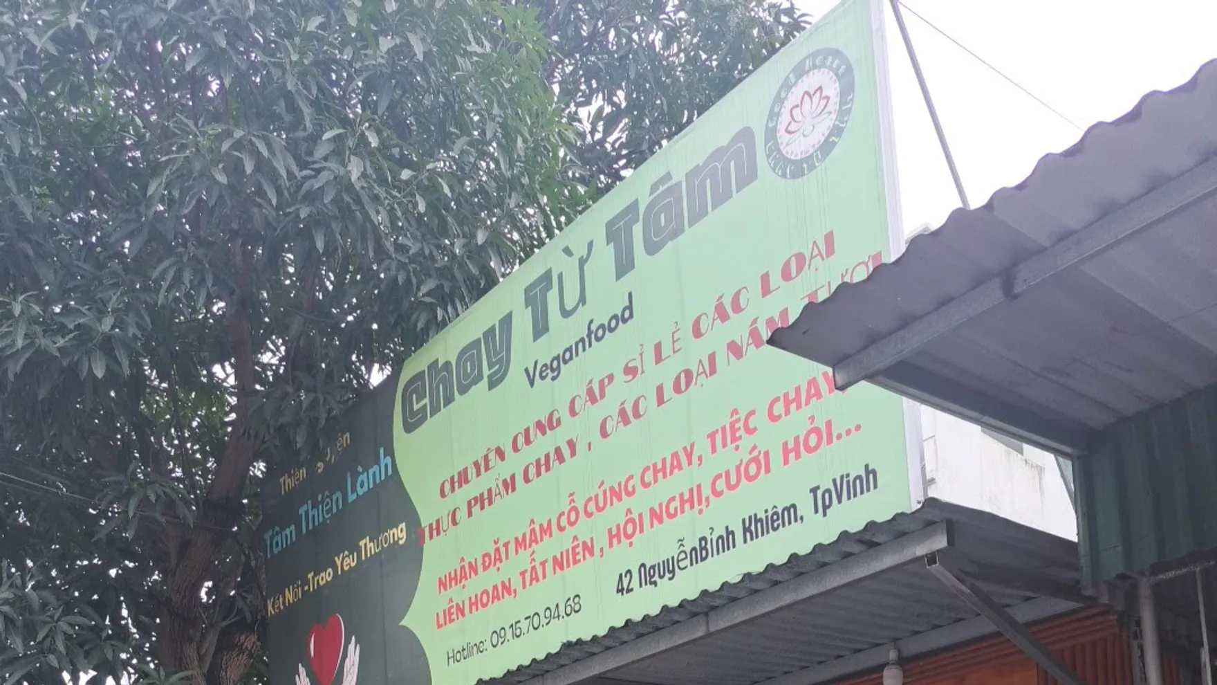 Chay Tư Tâm restaurant in Nghệ An